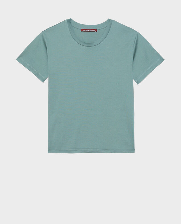 Round neck cotton t-shirt Treillis