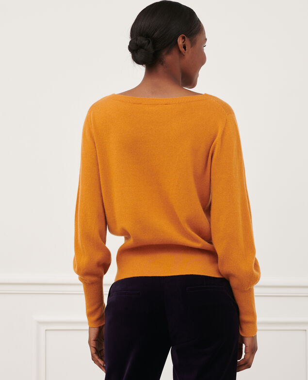 Fine cashmere boatneck jumper Sudan brwn