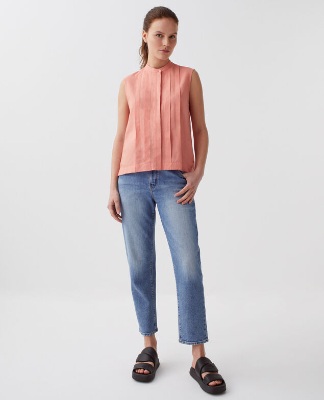Sleeveless blouse H210 uq pink