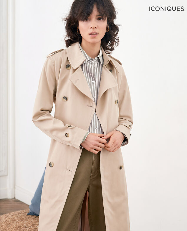 Iconic fit Trench coat Tan