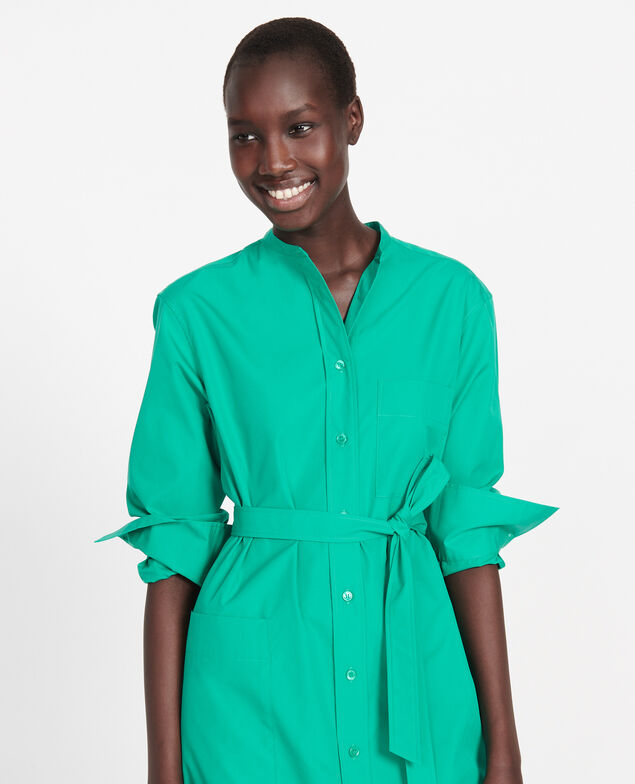 Oversize maxi dress Golf green
