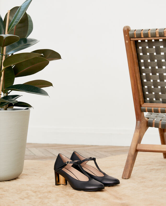 Leather Salome shoe Noir