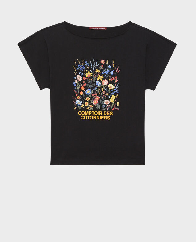 Short-sleeve cotton t-shirt Black beauty