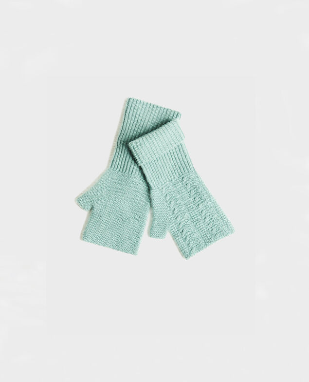Cashmere mittens Chinois green