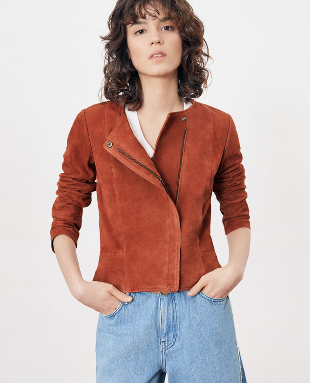 Short suede jacket Auburn