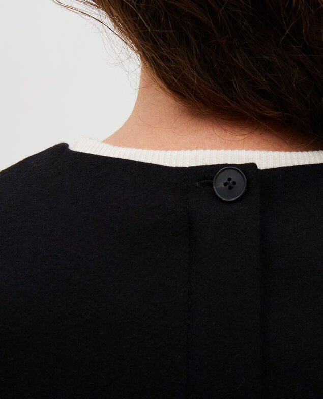 Wool pinafore dress Black beauty