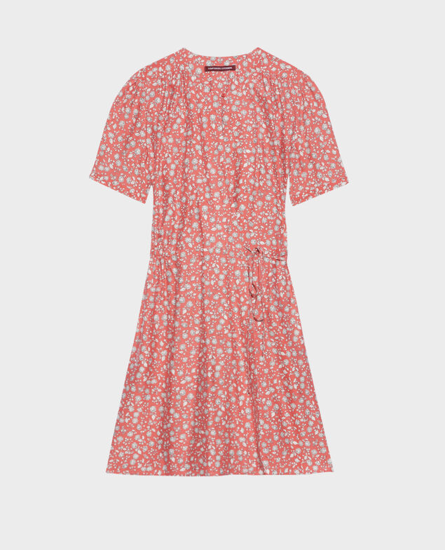 Wrapover dress 96 print pink