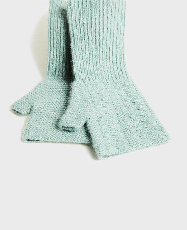 Cashmere mittens Chinois green