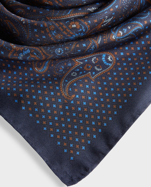 Printed silk scarf Night sky