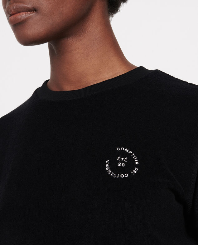 Cotton T-shirt Black beauty