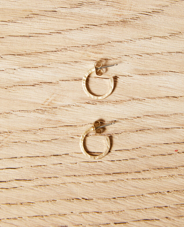 Round earrings Golden