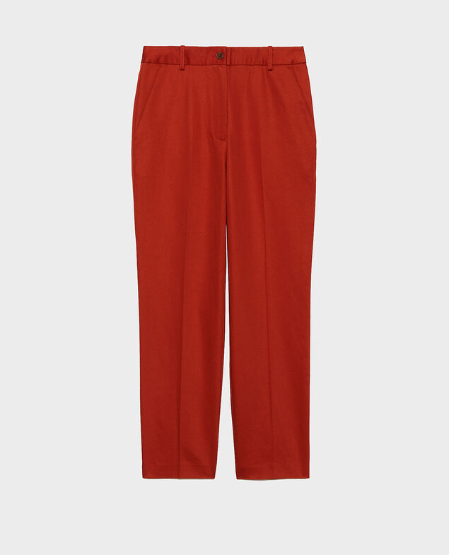MARGUERITE - Cigarette trousers Rooibos tea