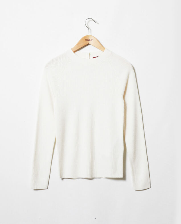 Jumper with buttons on the back Off white