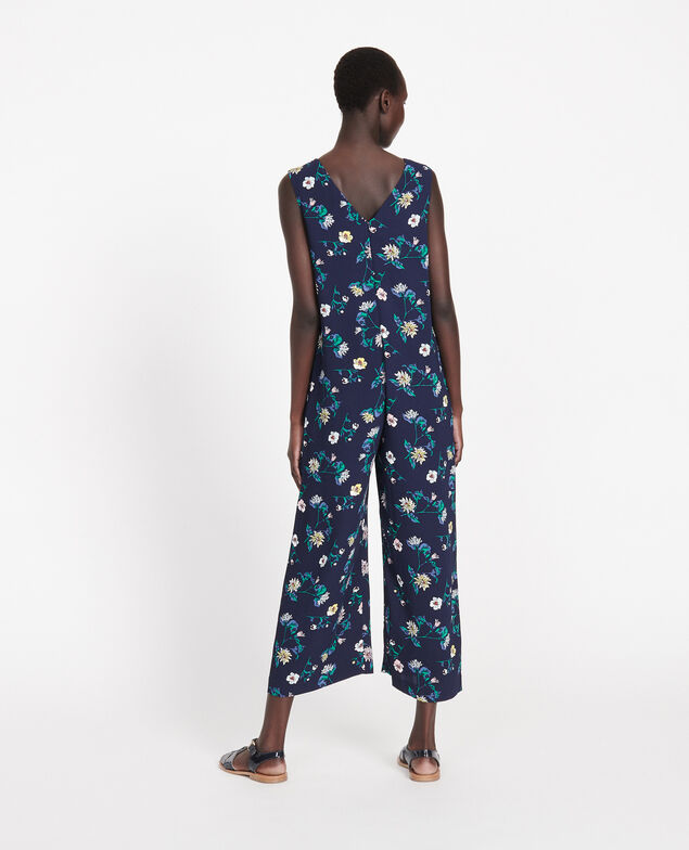 Viscose jumpsuit Herbier maritime maize