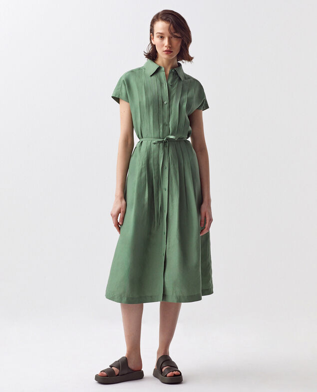 Shirt dress H540 dark ivy
