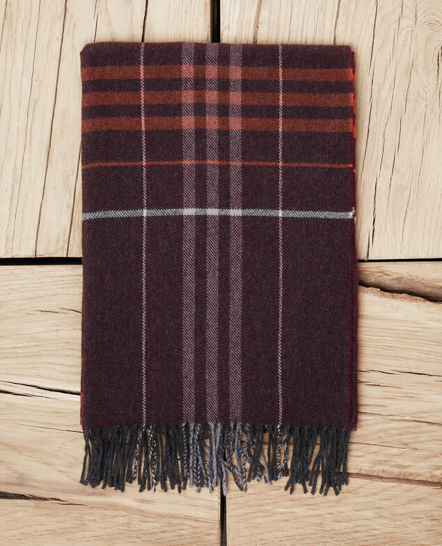 Tartan-print scarf Burgundy