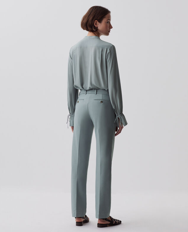 COLETTE - Slim fit straight trousers J620 slate blue