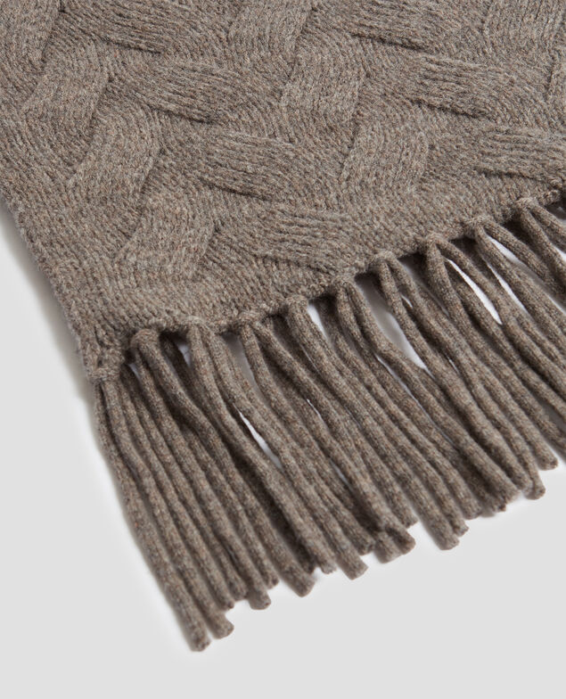 Wool scarf I040 steeple gray