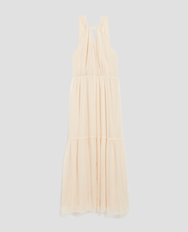 Fluid maxi dress H303 white swan