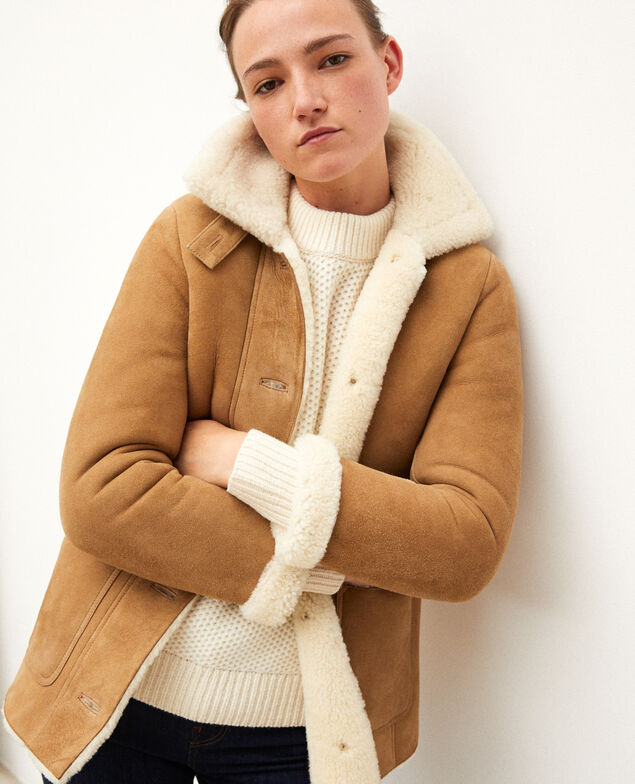Shearling jacket Beige
