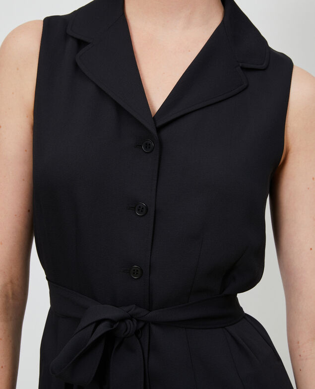 Jumpsuit with lapels Black beauty