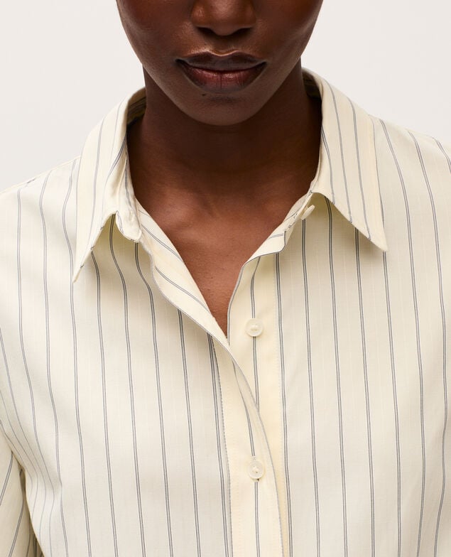 Striped shirt K014 stripes ecru