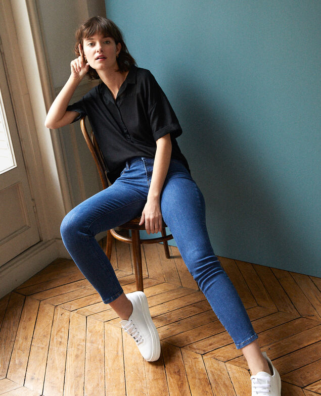7/8 skinny cropped jeans Blue