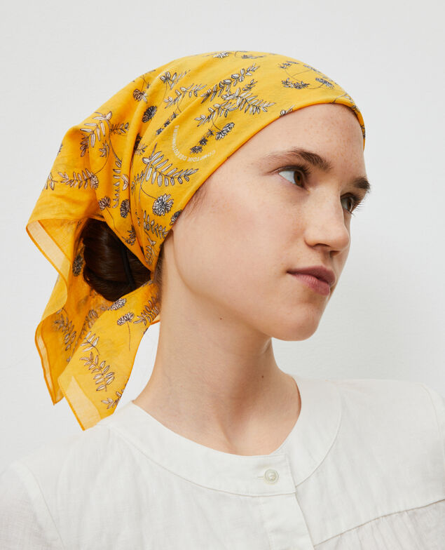 Printed cotton bandana Gold fusion