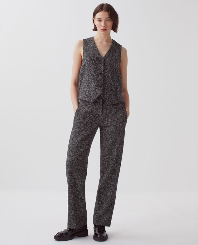 Waistcoat I097 neppie black