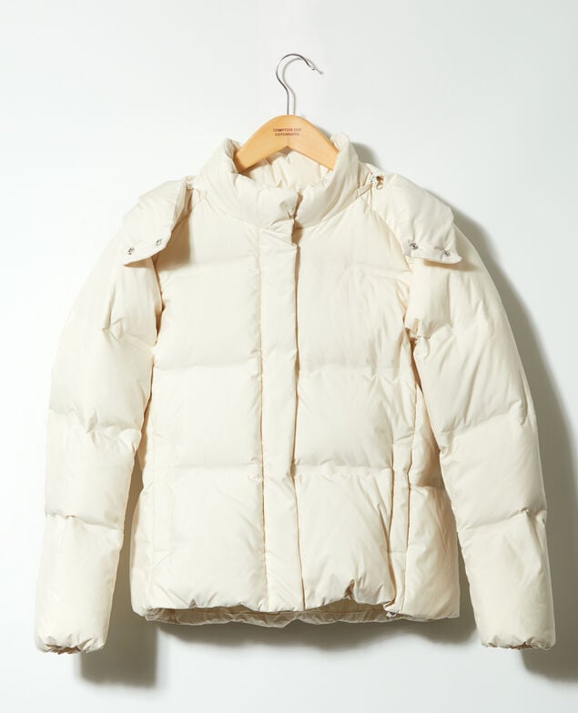 Cosy quilted down jacket  White