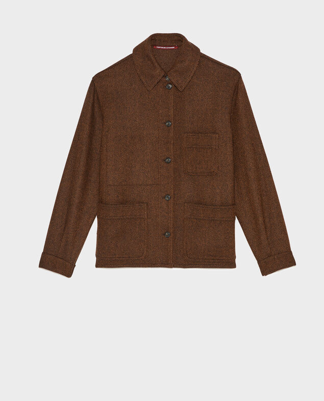 Wool blazer Coffee bean
