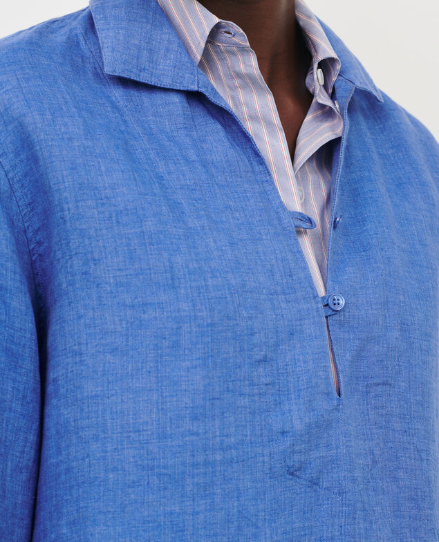Linen blouse Indigo