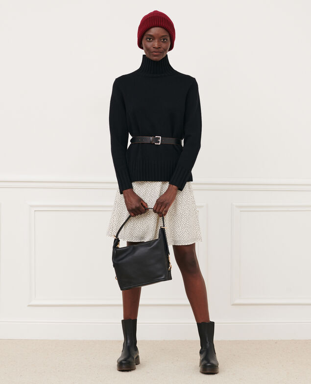 Virgin wool polo neck jumper 4216 black_beauty