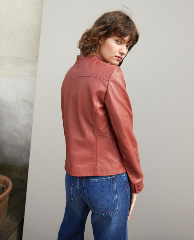  Leather bomber jacket Cowhide