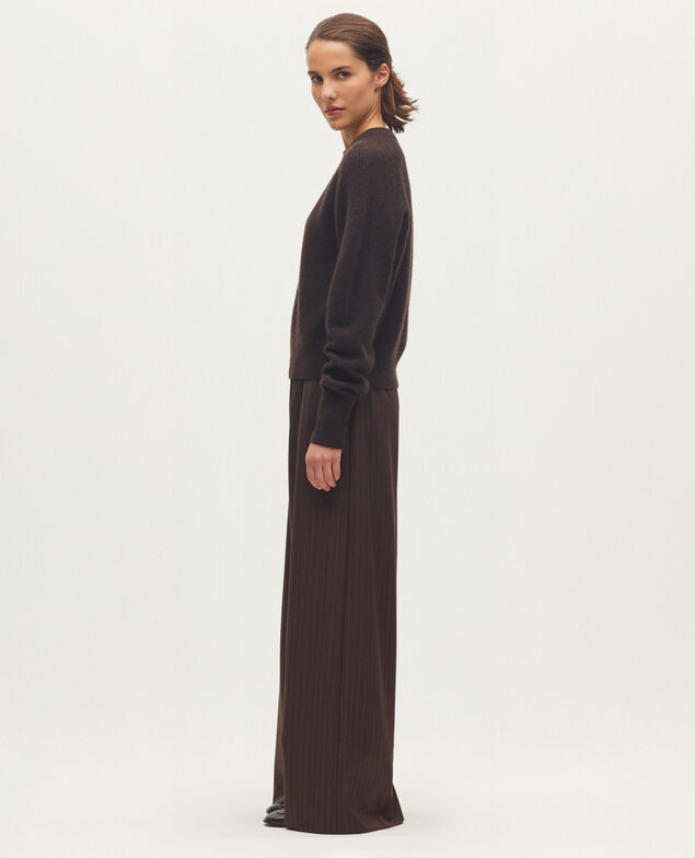 Cashmere jumper K390 taupe brown