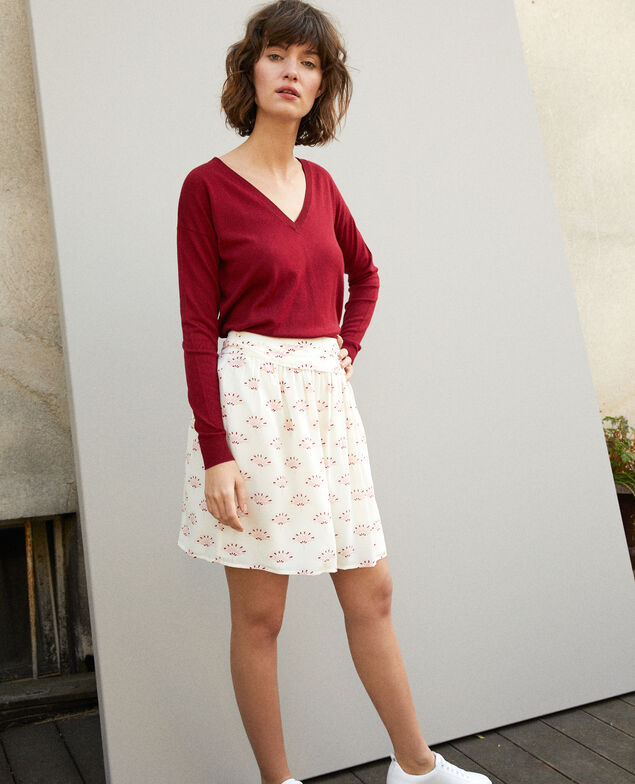 Short skirt White