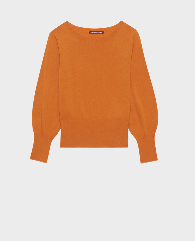 Fine cashmere boatneck jumper Sudan brwn