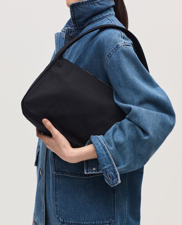 Small nylon bag H091 black beauty