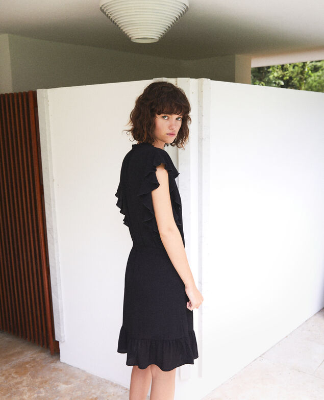 Frilly dress Black