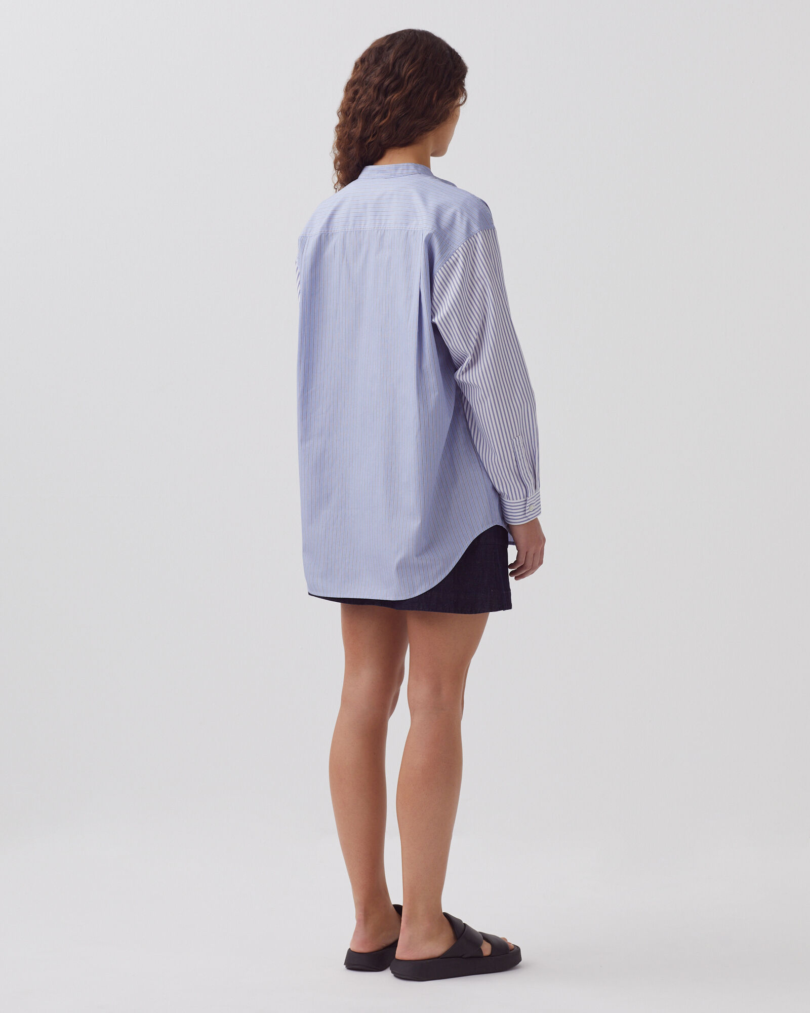 ニット・セーター IONSEOUL Hairline Stripe Short Sleeve Shirt (2color) JE1007 Acne Studios - Short sleeve shirt - Blue/white