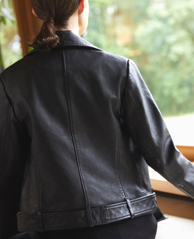 Timeless leather jacket  Black