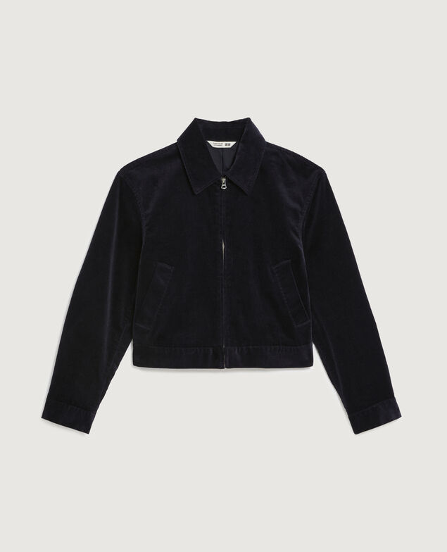 Corduroy jacket U690 navy