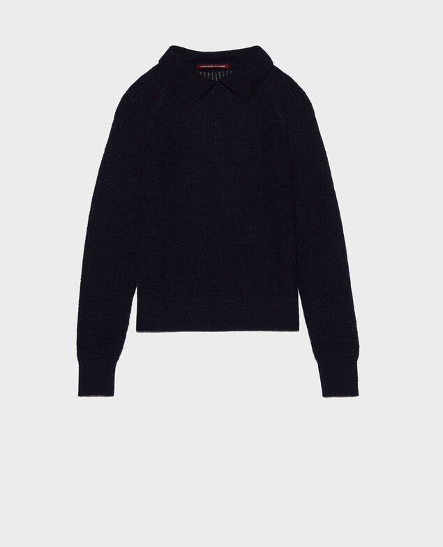 Alpaca blend jumper Maritime blue