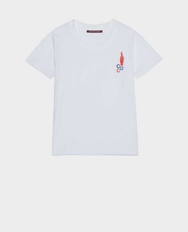 Cotton T-shirt Fiery red
