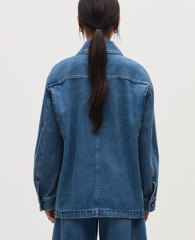 Cotton workwear jacket K670 mid dark vintage