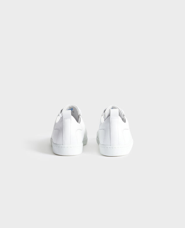 Lace-up leather sneakers Brilliant white