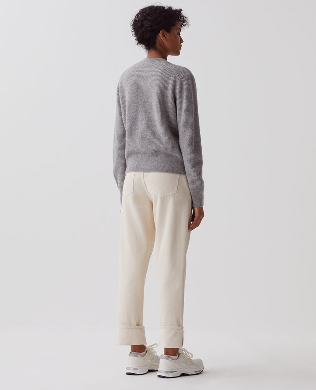 Wool cardigan U060 gray