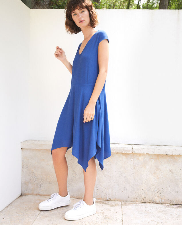 V-neck dress Ultra marine