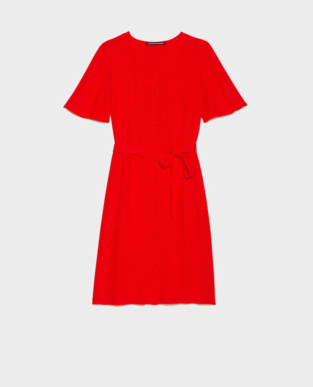 Short dress Fiery red
