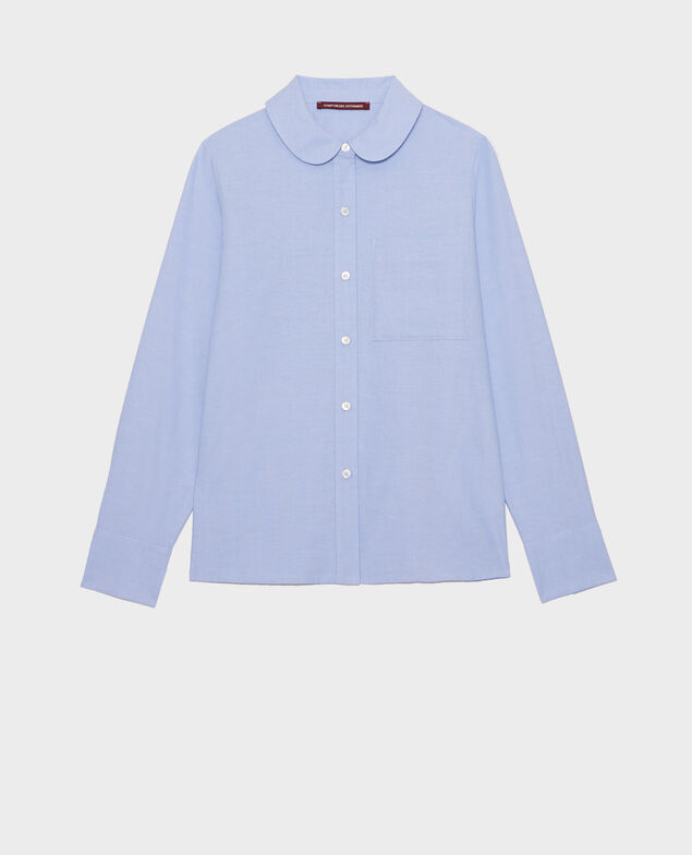 Cotton shirt  Chambray blue